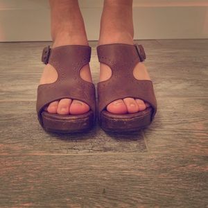 Dansko open toe heel